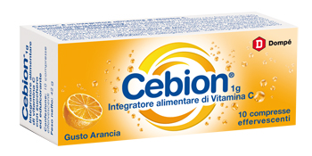 CEBION EFFERVESCENTI VITAMINA C ARANCIA 10 COMPRESSE - Luckyfarma.it