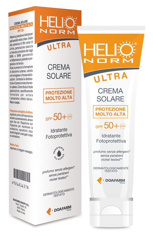 HELIONORM ULTRA CREMA SOLARE SPF 50+ 100 ML - Luckyfarma.it