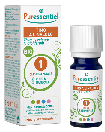PURESSENTIEL TIMO A LINALOLO OLIO ESSENZIALE BIO 5 ML - Luckyfarma.it