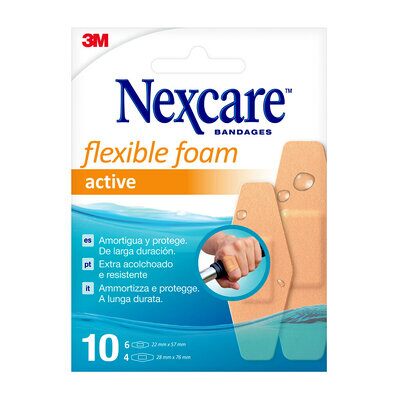 CEROTTO NEXCARE ACTIVE 360 GRADI 10 PEZZI - Luckyfarma.it