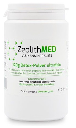 ZEOLITHMED MINERALI VULCANICI DETOX POLVERE ULTRAFINE 120 G - Luckyfarma.it