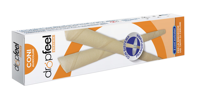 DROPFEEL PHARMA CONI AURICOLARI CON SISTEMA FRANGIFIAMMA 2 PEZZI - Luckyfarma.it