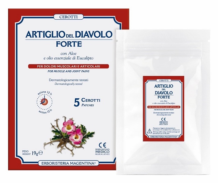 ARTIGLIO DEL DIAVOLO FORTE CEROTTO 5 PEZZI - Luckyfarma.it