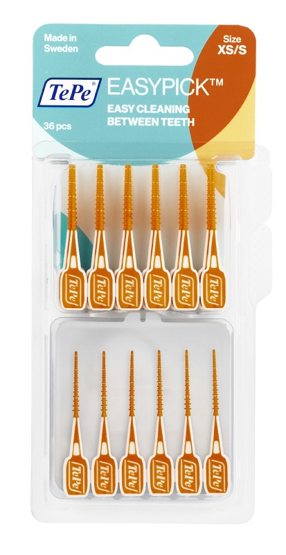 TEPE SCOVOLINI EASYPICK EXTRASMALL/SMALL ARANCIONE 36 PEZZI - Luckyfarma.it