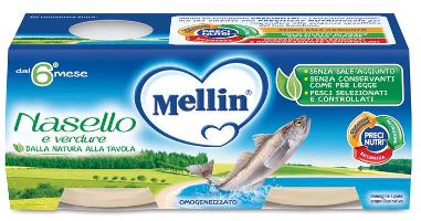 MELLIN OMOGENEIZZATO NASELLO 2 X 80 G - Luckyfarma.it