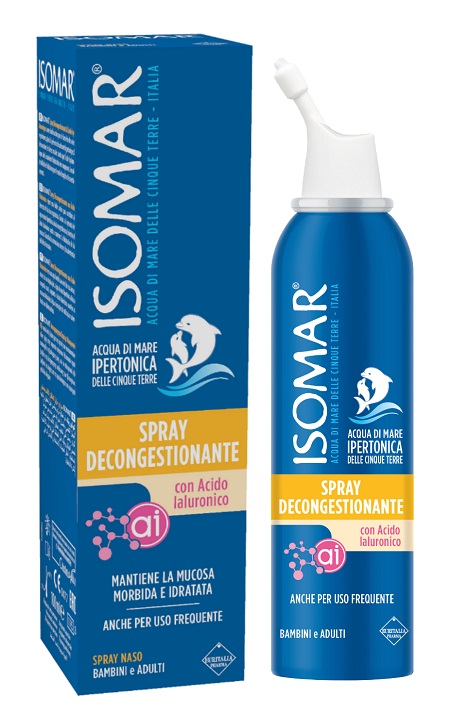 ISOMAR SPRAY DECONGESTIONANTE ACIDO IALURONICO 100 ML - Luckyfarma.it