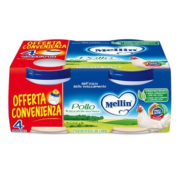 MELLIN OMOGENEIZZATO POLLO 4X80 G - Luckyfarma.it