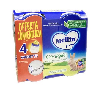 MELLIN OMOGENEIZZATO CONIGLIO 4X80 G - Luckyfarma.it