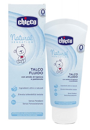 CHICCO TALCO FLUIDO NATURAL SENSATION 100 ML - Luckyfarma.it