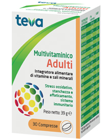 MULTIVITAMINICO ADULTI TEVA 30 COMPRESSE 30 G - Luckyfarma.it
