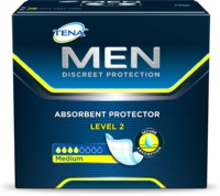 PANNOLONE SAGOMATO MASCHILE TENA MEN LIVELLO 2 20 PEZZI - Luckyfarma.it