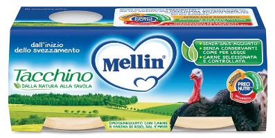 MELLIN OMOGENEIZZATO TACCHINO 2 X 80 G - Luckyfarma.it