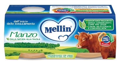 MELLIN OMOGENEIZZATO MANZO 2 X 80 G - Luckyfarma.it