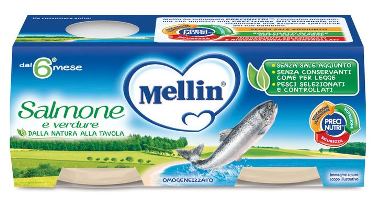 MELLIN OMOGENEIZZATO SALMONE 2 X 80 G - Luckyfarma.it
