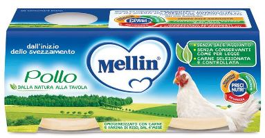 MELLIN OMOGENEIZZATO POLLO 2 X 80 G - Luckyfarma.it