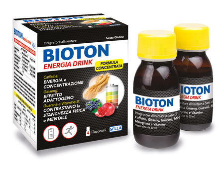 BIOTON ENERGIA DRINK 4 FLACONCINI X 50 ML - Luckyfarma.it