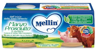 MELLIN OMOGENEIZZATO MANZO PROSCIUTTO CON VERDURE - Luckyfarma.it