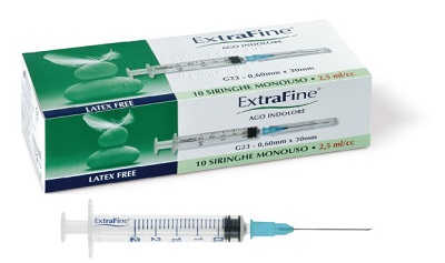 SIRINGA IPODERMICA EXTRAFINE 2,5 CC G23 0,60X30 10 PEZZI - Luckyfarma.it