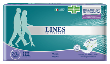 LINES SPECIALIS PANNOLONE A MUTANDINA MAXI MEDIA FARMA 20 PEZZI - Luckyfarma.it