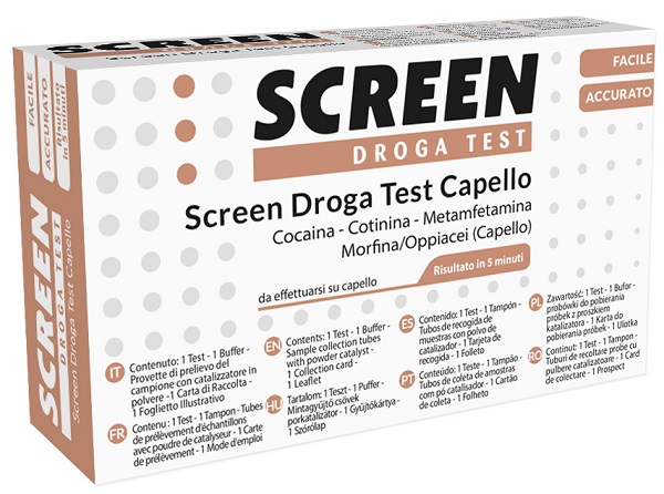 DROGA TEST RILEVAMENTO 4 SOSTANZE TRAMITE CAPELLI - Luckyfarma.it