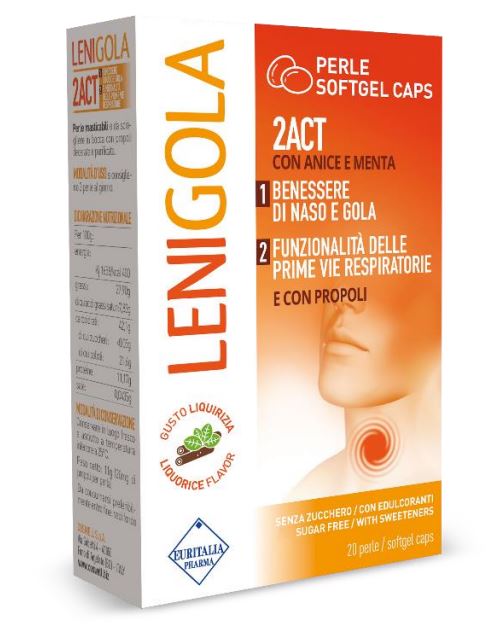 LENIGOLA 20 PERLE SOFTGEL CAPS LIQUIRIZIA - Luckyfarma.it