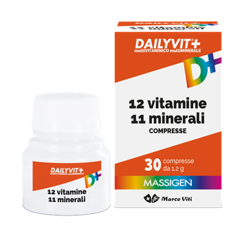 DAILYVIT+ 12 VITAMINE 11 MINERALI 30 COMPRESSE - Luckyfarma.it