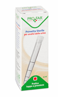 PROVETTA STERILE PER ANALISI DELLE URINE 10 ML PROFAR - Luckyfarma.it