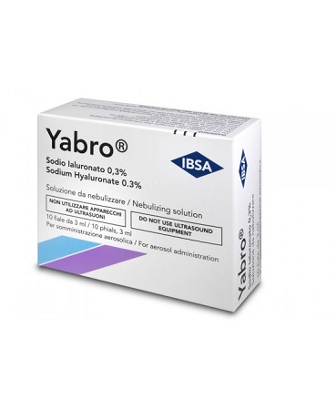 YABRO 10 FIALE 3ML ACIDO IALURONICO 0,3% SOLUZIONE PER NEBULIZZATORE - Luckyfarma.it