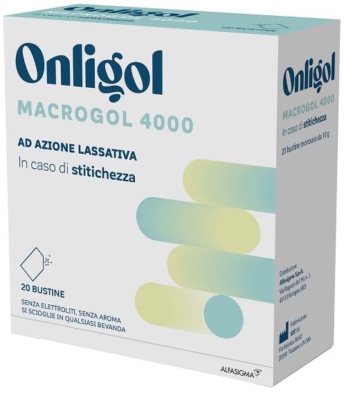 ONLIGOL MACROGOL 4000 20 BUSTINE 10 G SENZA ZUCCHERO - Luckyfarma.it