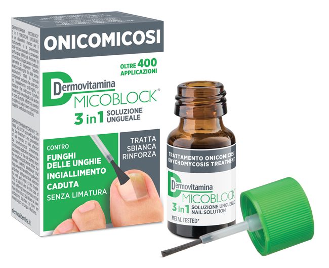 DERMOVITAMINA MICOBLOCK 3 IN 1 ONICOMICOSI SOLUZIONE UNGUEALE 7 ML - Luckyfarma.it