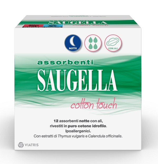 SAUGELLA COTTON TOUCH ASSORBENTI NOTTE 12 PEZZI TAGLIO PREZZO - Luckyfarma.it