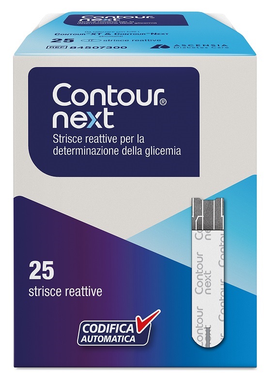 STRISCE MISURAZIONE GLICEMIA CONTOUR NEXT 25 PEZZI - Luckyfarma.it