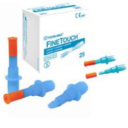 LANCETTE PUNGIDITO FINETOUCH 23 GAUGE 25 PEZZI - Luckyfarma.it