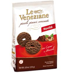 LE VENEZIANE BISCOTTI CACAO/NOCCIOLA 250 G - Luckyfarma.it