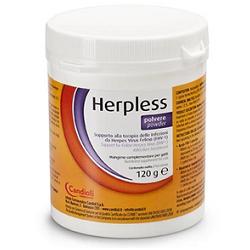 HERPLESS POLVERE BARATTOLO 120 G CON MISURINO - Luckyfarma.it