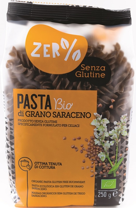 ZERO% GLUTINE FUSILLI GRANO SARACENO INTEGRALE SENZA GLUTINE250 G - Luckyfarma.it