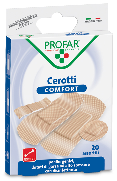 CEROTTO COMFORT ASSORTITI 20 PEZZI PROFAR - Luckyfarma.it