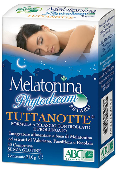 MELATONINA PHYTODREAM TUTTANOTTE RETARD 30 COMPRESSE - Luckyfarma.it
