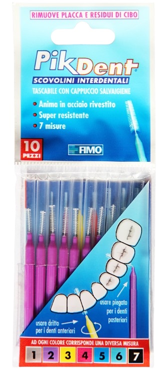 PIKDENT STUZZICOLINO 2 VIOLA 10 PEZZI - Luckyfarma.it