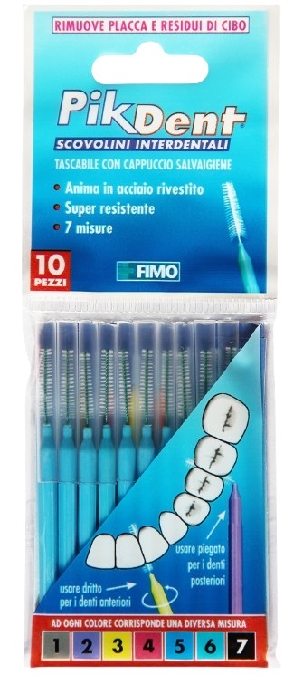 PIKDENT STUZZICOLINO 5 AZZURRO 10 PEZZI - Luckyfarma.it
