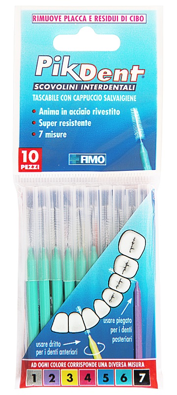 PIKDENT STUZZICOLINO 6 VERDE 10 PEZZI - Luckyfarma.it