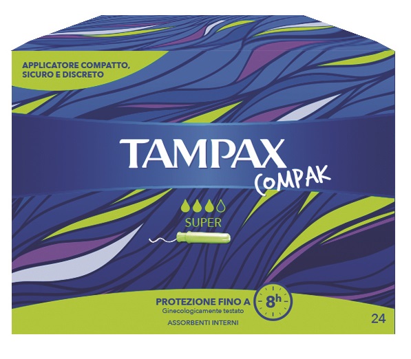 TAMPAX COMPAK SUPER 24 PEZZI - Luckyfarma.it