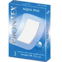 GARZA COMPRESSA PRONTEX AQUA PAD 10X12,5 CM 3 PEZZI - Luckyfarma.it