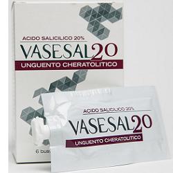 VASESAL 20 6 BUSTINE PLURIDOSE DA 5 ML UNGUENTO CHERATOLITICO - Luckyfarma.it