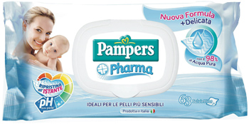 PAMPERS PHARMA SALVIETTE SENS 63 PEZZI - Luckyfarma.it