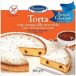 BONONIA TORTA ALLA CREMA DI NOCCIOLA SENZA GLUTINE 400 G - Luckyfarma.it