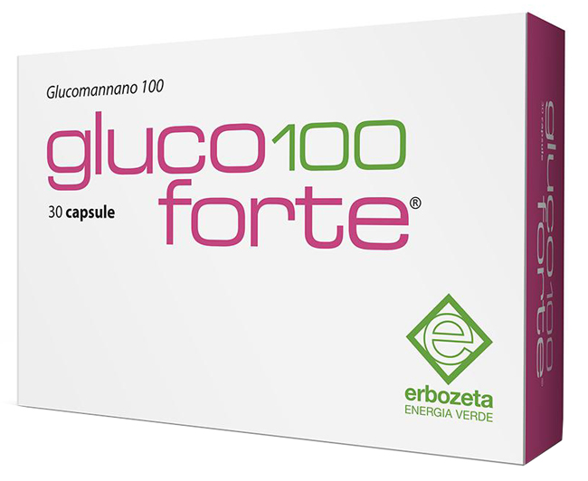 GLUCO 100 FORTE GLUCOMANNANO 100 30 CAPSULE DA 900 MG - Luckyfarma.it