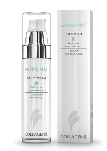 COLLAGENIL ACTIVE MAT DAILY CREAM SEBOREGOLATRICE/PURIFICANTE PER LA PELLE DEL VISO FLACONE 50 ML - Luckyfarma.it