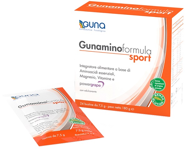 GUNAMINO FORMULA SPORT 24 BUSTE 180 G - Luckyfarma.it