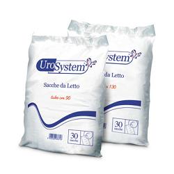 SACCA DI DRENAGGIO DA LETTO PER INCONTINENZA UROSYSTEM TUBO 130 CM SENZA SCARICO 30 PEZZI - Luckyfarma.it